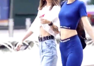 足球蓝衣服小姐姐剪辑版,激情剪辑版风采再现